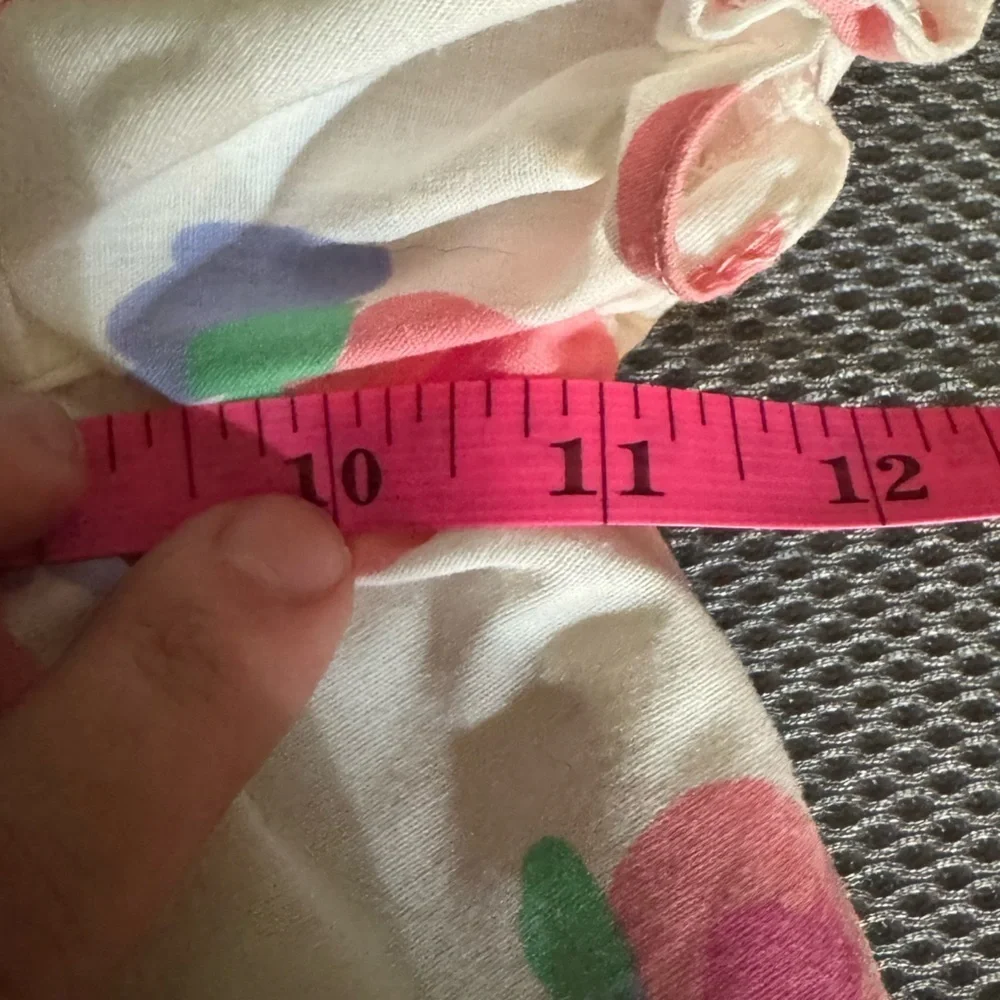 Vintage Floral Bubble Romper with Peter Pan Collar Size 6-9 Months
